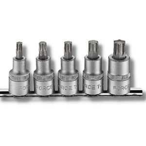 Force 4051 Juego 5 Cubos Destornilladores Torx Espiga 1/2