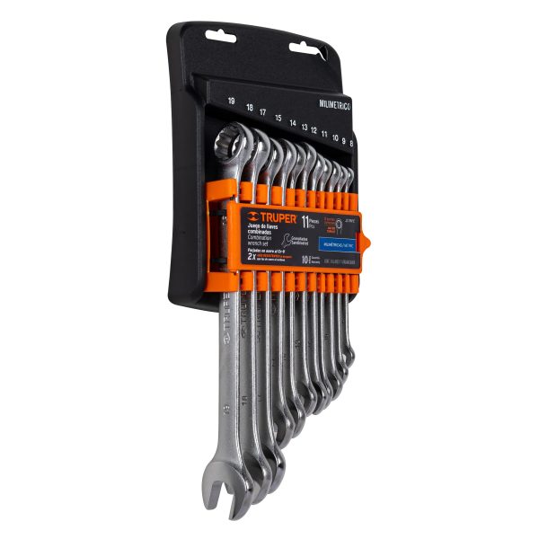 JUEGO DE 11 LLAVES METRICAS GRANALLADAS REF. 15779 TRUPER