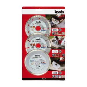 Juego De 3 Discos Diamantado 115 X 22 Mm (4 ½”) Ref. 49797080 Kwb