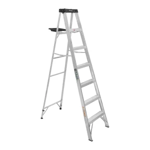 Escalera Tipo Tijera 91 Kg Con Bandeja 6 Peldaños Ref 10437 Truper
