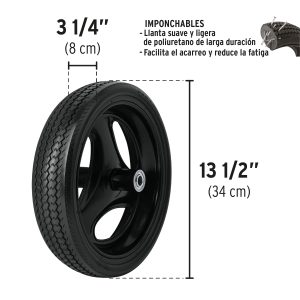 Carretilla Pretul 5,5 Ft Metal R. Antipinchazo Ref 20625