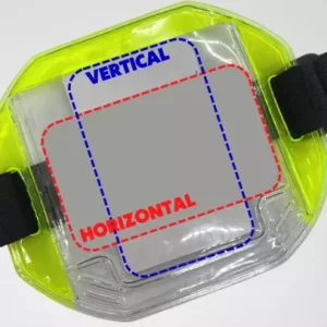 Brazalete Portacarnet Reflectivo Mixto Vertical- Horizontal